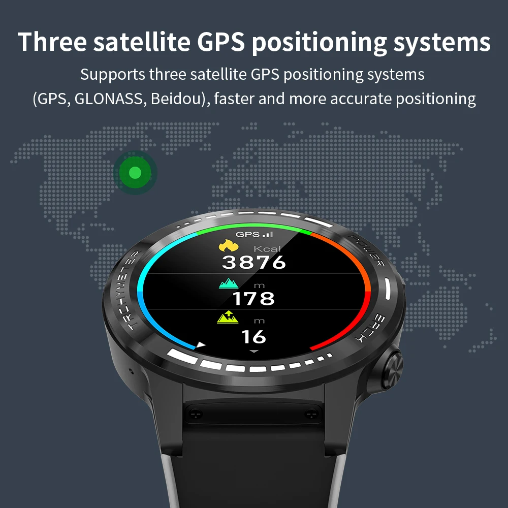 HopoFit GPS Pametno Gledati Moške Android Ure IP67 Pametno Gledati Srčnega utripa Smartwatch Ure Nepremočljiva Ure za Moške