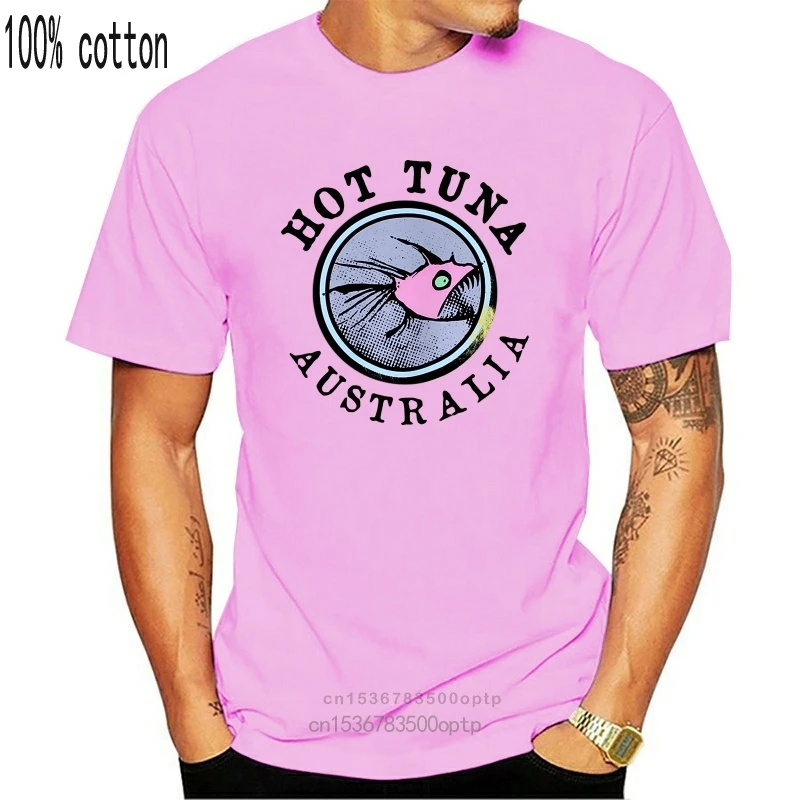 Hot Tuna - Avstralija - Mens T-Shirt - Bledo Rumena - M L Telovadnic Fitnes Tee Majica