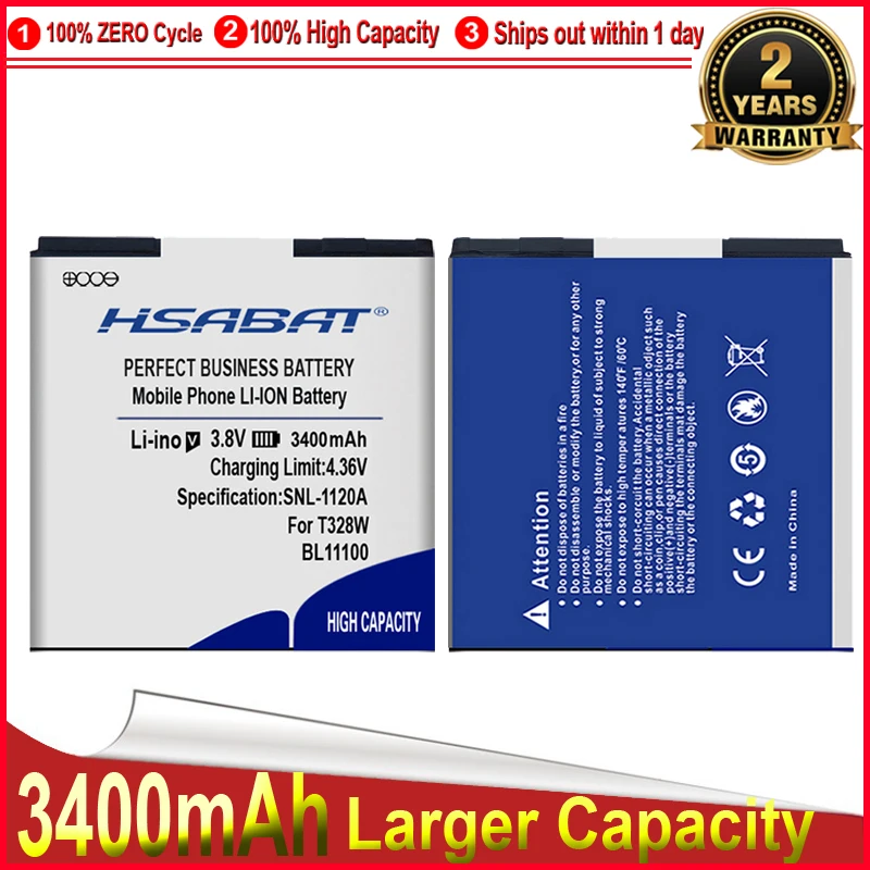 HSABAT 3400mAh Baterije BL11100 Baterija za HTC Desire V/VC/VT T328w T328d T328t Sensation XE Z710E G14 G17 EVO 3D X515d X515m
