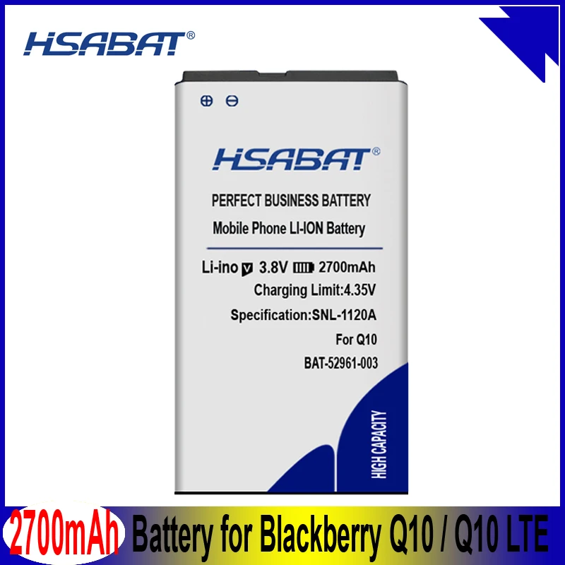 HSABAT Baterija za BlackBerry Potni list 4G Q30 SQW100-1 SQW100-3 Windermere/V20 Klasičnih SQC100-1 SQC100-3/Q10 Q10 LTE SQN100-1