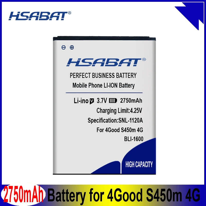 HSABAT BLI-1600 2750mAh Baterija za 4Good S450m 4G Baterije