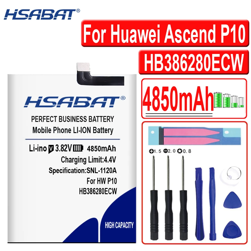 HSABAT HB386280ECW 4850mAh Baterija za Huawei Vzpon P10 čast 9 STF-L09 STF-AL10 STF-AL00 VTR-AL00 VTR-L09 VTR-L29