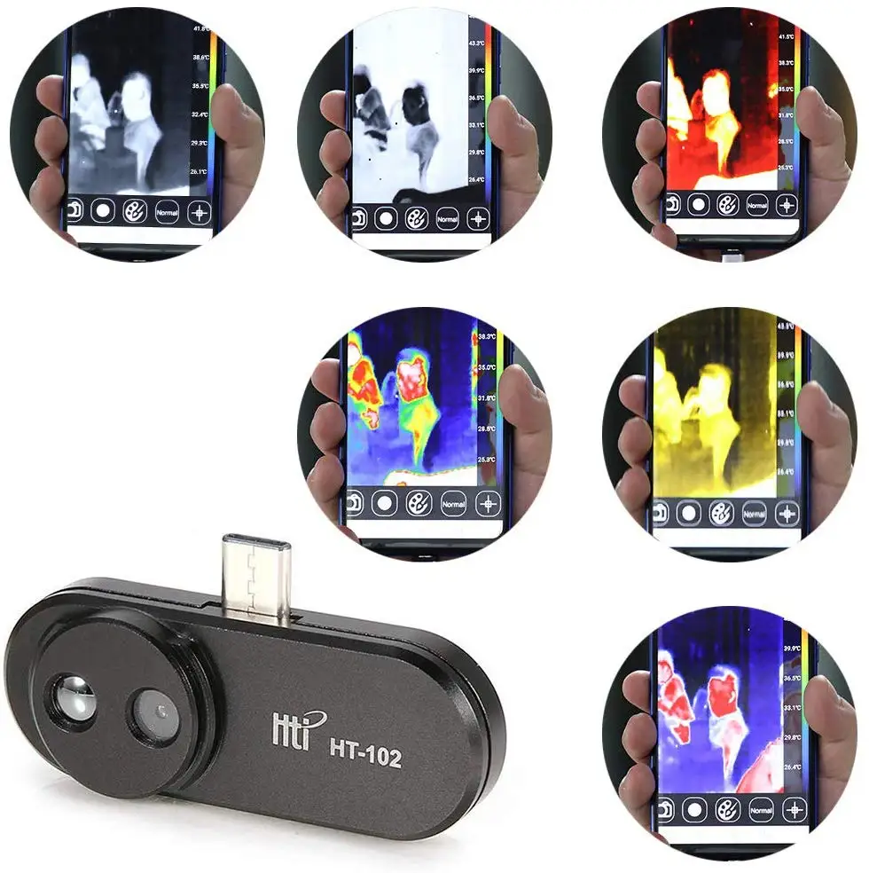 HT-102 Toplotne slike Kamera ir merjenje Mobilnega Telefona Android USB Tip-C Funkcije Slika Naprave, Video posnetkov, Snemanje