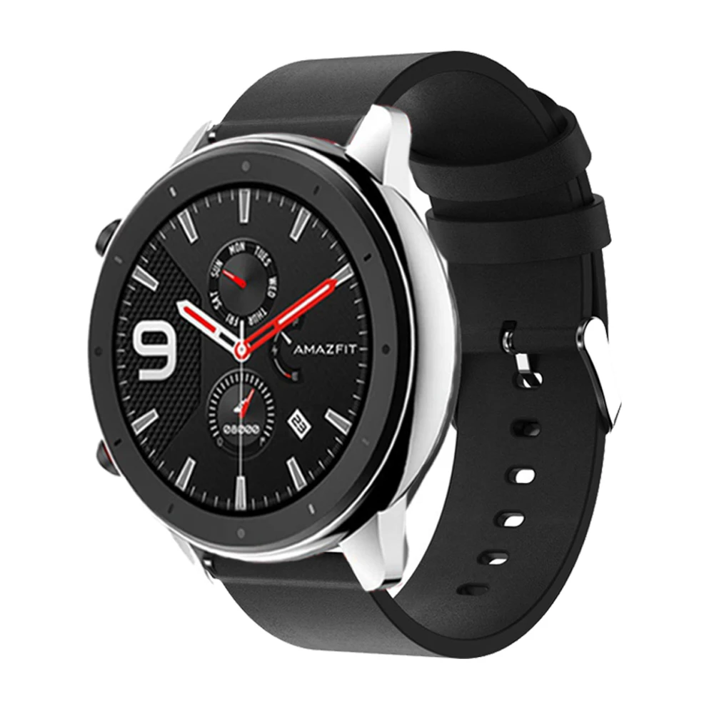 Huami Amazfit GTR 47mm Pašček Usnje Watch Band za Galaxy Watch 46mm/Prestavi S3 Meje 22 mm Manšeta za Huawei Watch GT 2