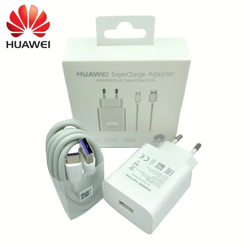 HUAWEI Original Hitro Polnilnik Mate 9 10 Mate 20Pro P20 veliko polnjenje Hitro Potovanje Stenski Adapter 4.5V5A/5V4. 5A Tip-C 3.0 USB Kabel
