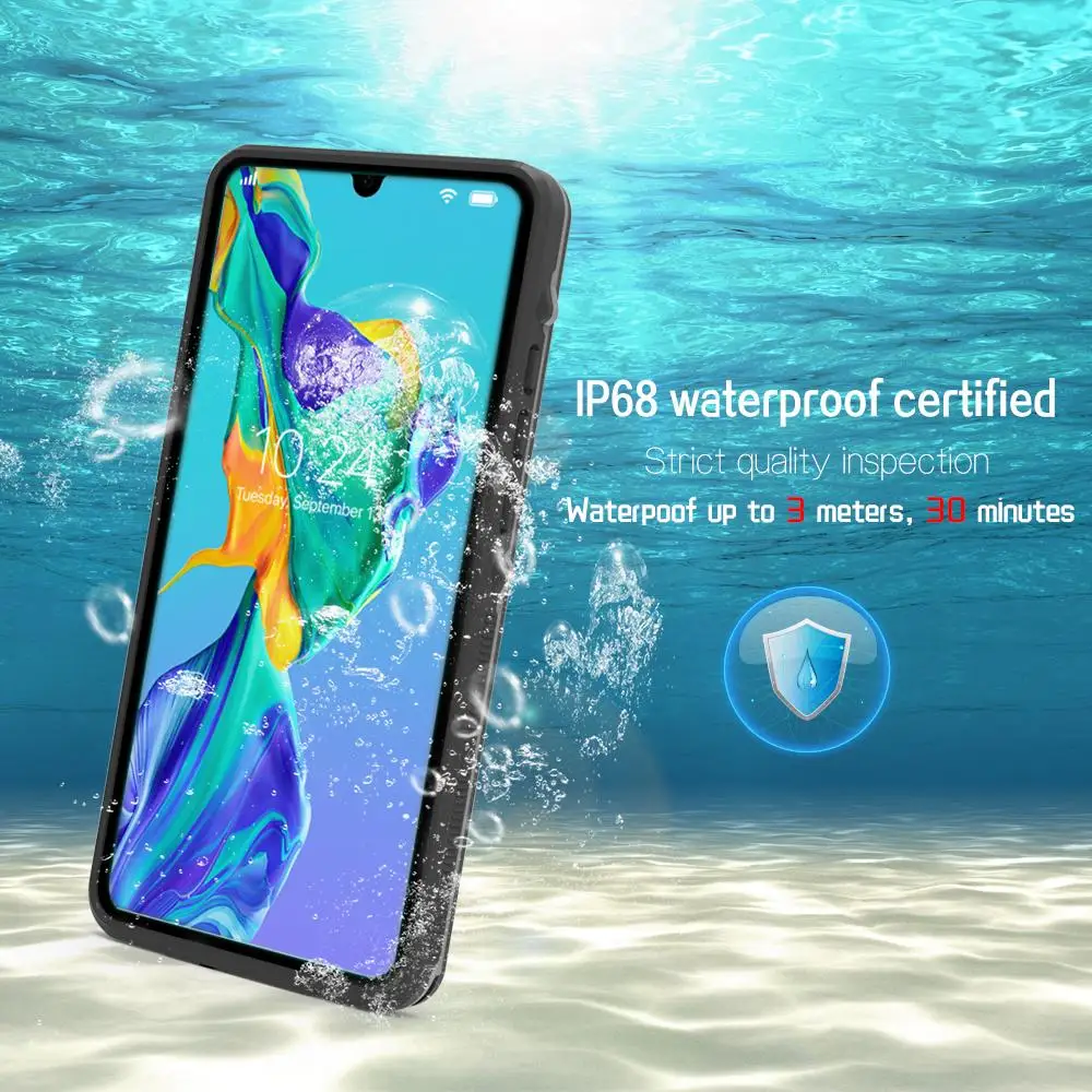 Huawei P30 Pro Primeru Resnično Nepremočljiva Telefon Primeru Za Huawei P20 Lite Vode, Ki So Dokaz, Plavanje Velja Za Huawei P30 Mate 20 Pro Pokrov