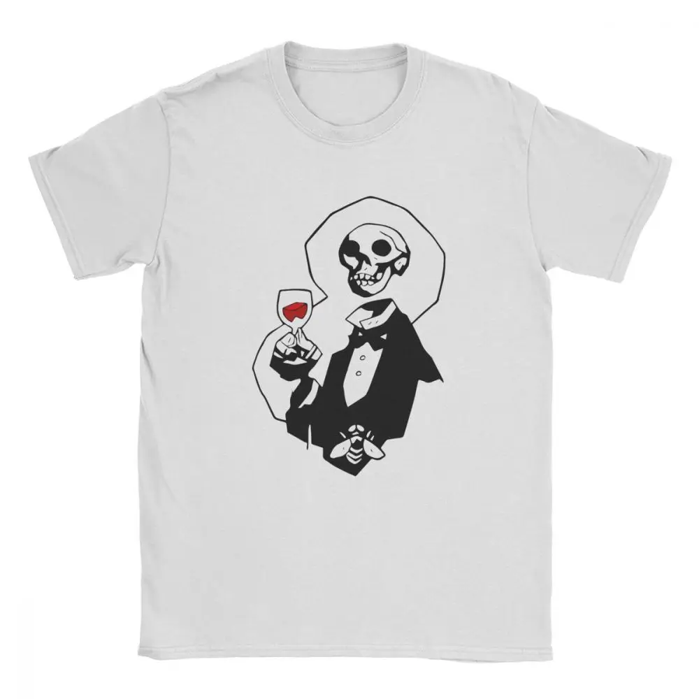 Humor T-Shirt za Moške Okostje Glavo Hellboy Božično Darilo Vrhovi Bombaž Majica Kratek Rokav Tees Plus Velikost Oblačila Mehika Lobanje