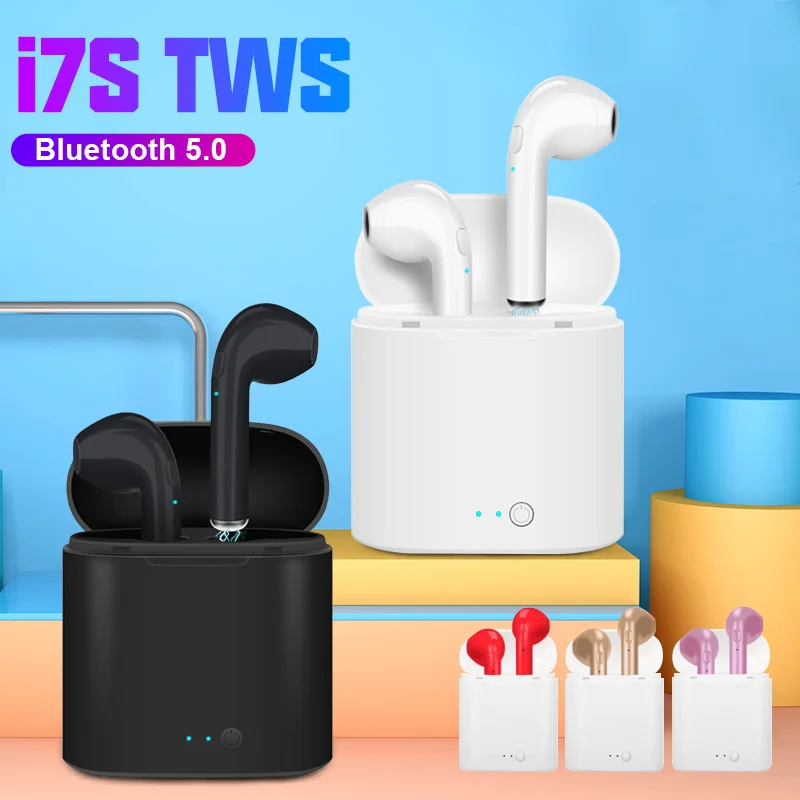 I7s TWS Brezžične Slušalke Bluetooth 5.0 Slušalke Glasbo, Slušalke Z Mikrofonom šport Slušalka Za iPhone Xiaomi Samsung LG Huawei