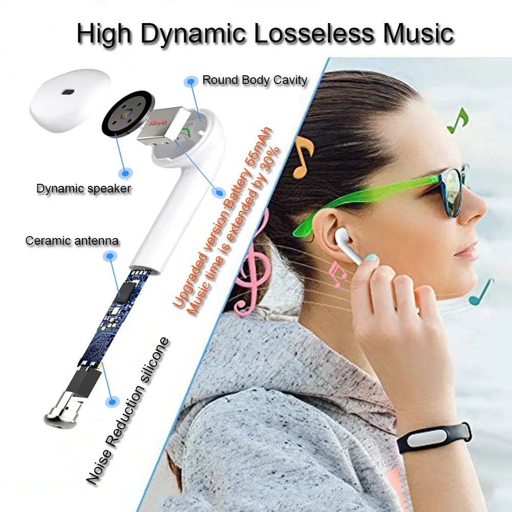 I7s Tws Brezžične Slušalke Bluetooth Slušalke Zraka Čepkov za Prostoročno uporabo v uho i9s Slušalke s Polnjenjem Polje Vsi Pametni telefon