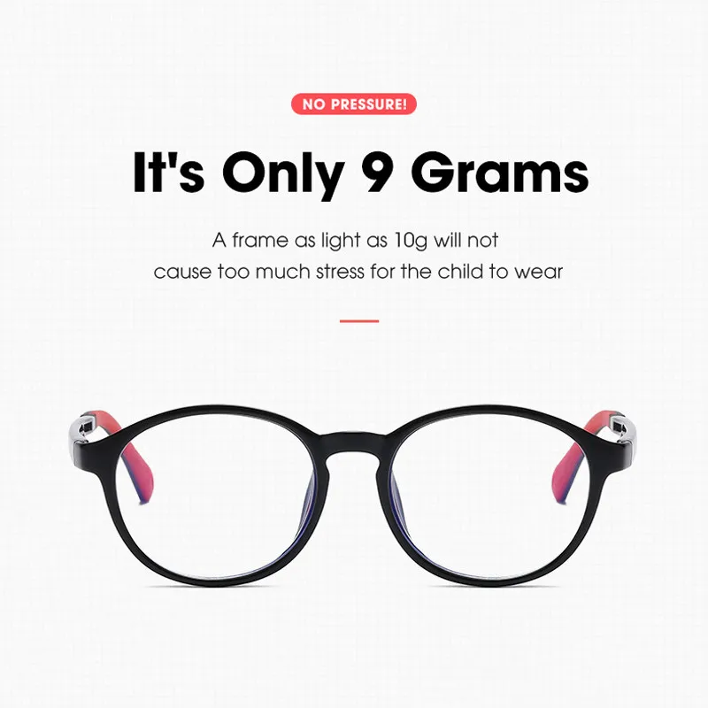 Iboode Otrok Silikonski Očala Retro Majhne Okrogle Okvir Otroci Ultralahkih TR90 Očala Okvir za Varstvo Optične Leče za Očala