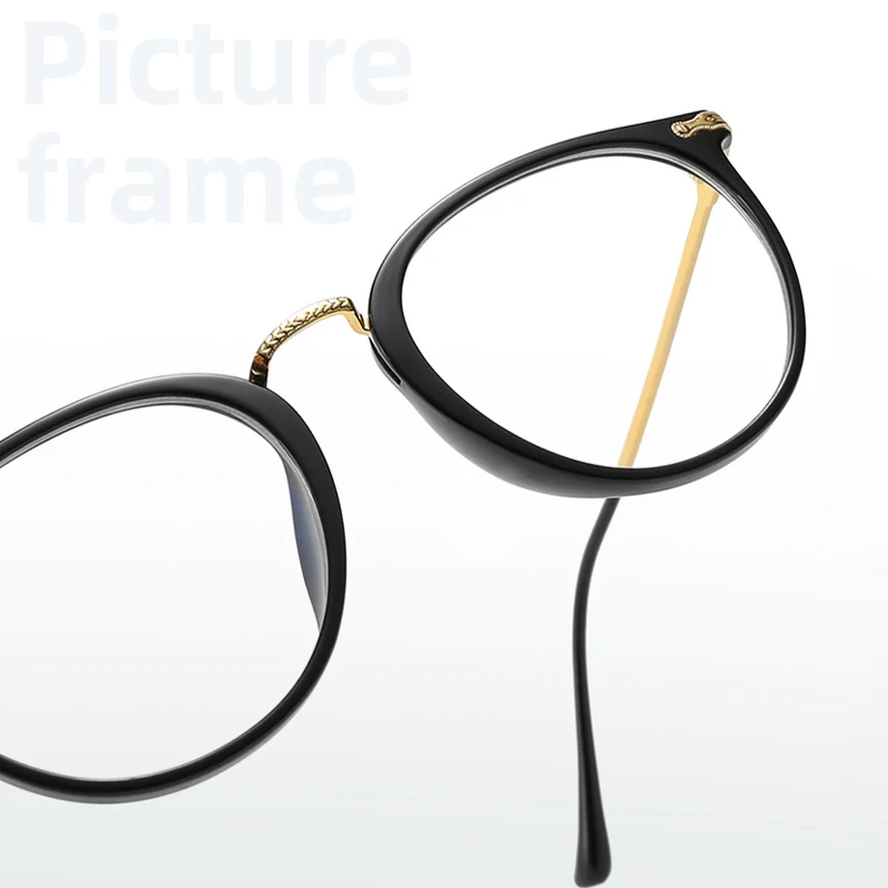 Iboode Ultralahkih TR90 Anti Modra Svetloba Krog Očal Okvir Moški Ženske Očala Računalnik Buljiti Prilagodljiv Vision Care Očala Nova