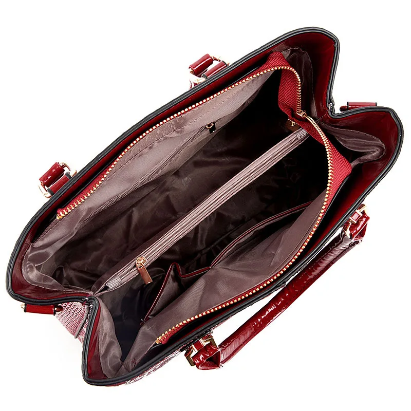 ICEV nove evrope stil modni vrh ročaj vrečke za ženske, usnje, usnjeni torbici 3 pic vrečko nastavite velike zmogljivosti dame tote messenger bag