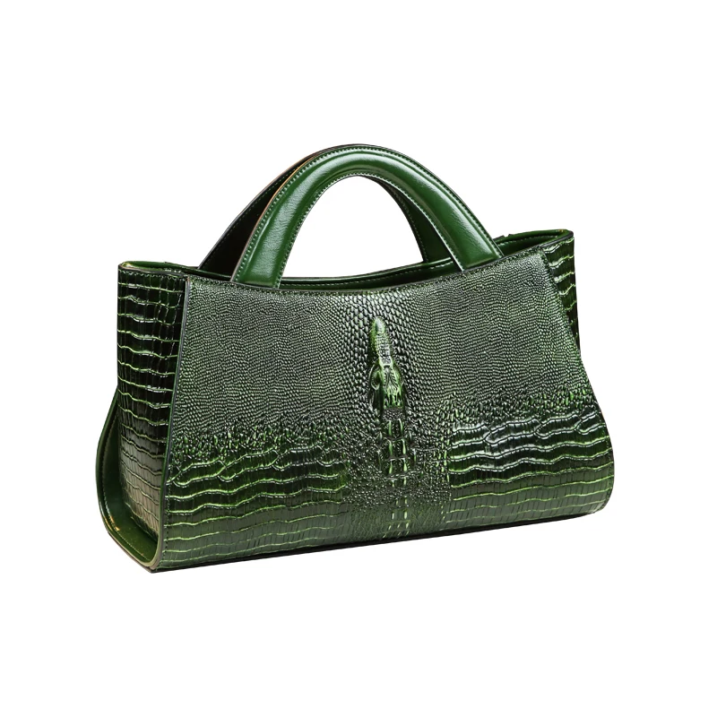 ICEV nove oblikovalec torbica visoke kakovosti krokodil vzorec ženske torbice split usnje ramenski messenger vrečke vrh ročaj vrečko