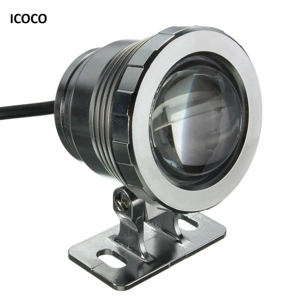 ICOCO Nepremočljiva 10W RGB LED Luči Vrt, Vodnjak, Bazen Ribnik Pozornosti Super Svetla Podvodne Luči Svetilke z Daljinskim upravljalnikom