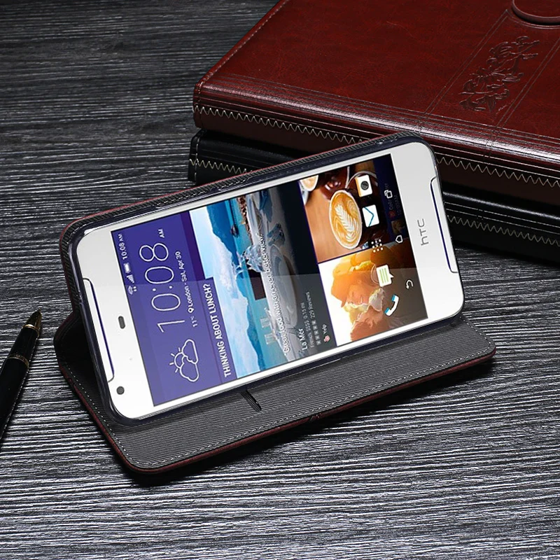 IDEWEI Za HTC Desire 628 Primeru Zajema Luksuznega Usnja Flip Case Za HTC Desire 626 Zaščitna Telefon Primeru Retro Zadnji Pokrovček
