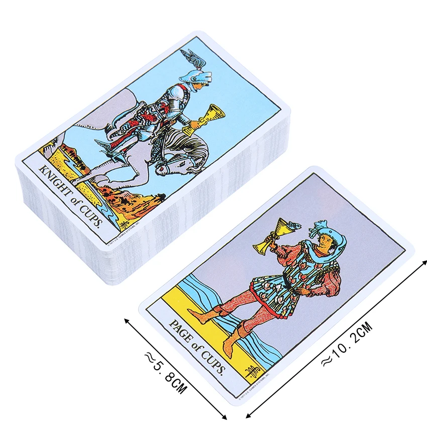 Igra, Zabava Rider Waite Tarot Kart Smernice Prerokovanje Usode Polni Angleški Tarot Kart 78 Kart