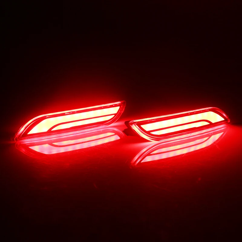 IJDM Za leto 2018-up Toyota Camry Rdeča LED Zadnji Odbijač Reflektor Luči, Funkcija kot Rep, Zavore Zadaj Meglo in Vključite Opozorilne Luči