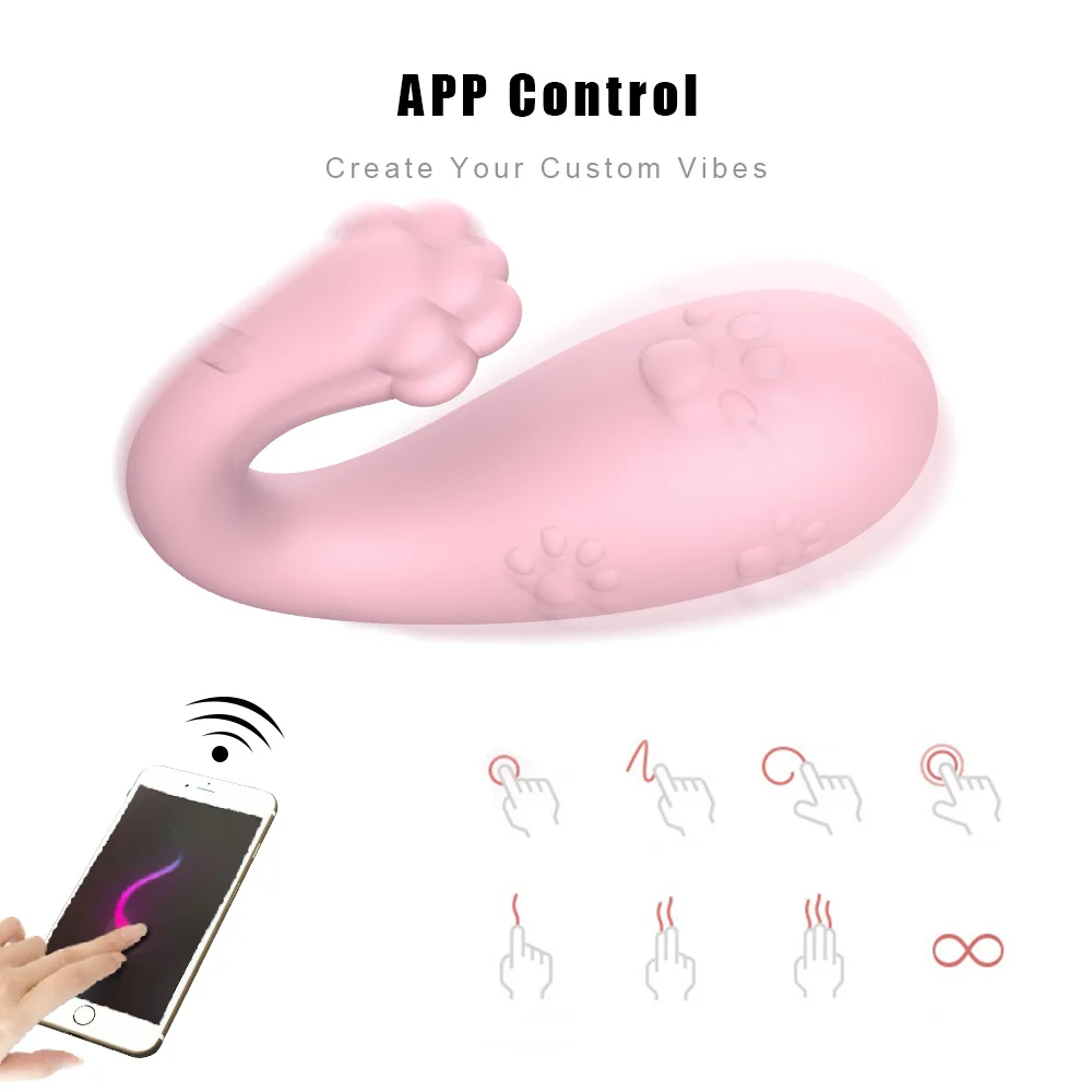 IKOKY 8 Frekvenčni Vibrator za G-spot Masaža Silikonska Brezžična APP Daljinski upravljalnik Bluetooth Povezavo Spola Igrače za Ženske
