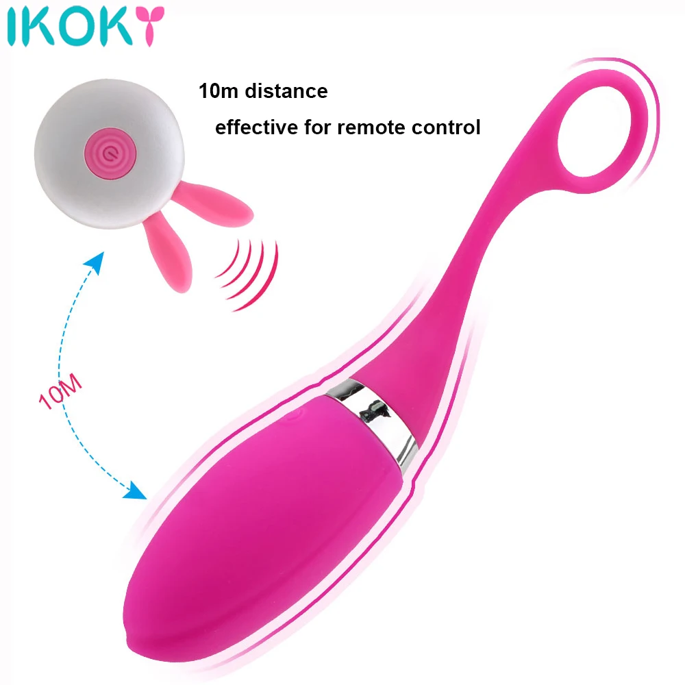IKOKY G-spot Vibrator z Brezžičnim Daljinskim 12 Hitrost Skok Jajce Vibrator za Klitoris Spodbujanje Vibracijsko Jajce Sex Igrače za Ženske
