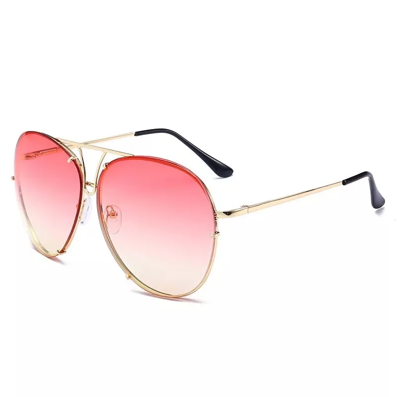 IMAKEFASHION Prevelik Pilotni sončna Očala za Moške in Ženske blagovne Znamke Oblikovalec Slog Pisane Gradient Očala Retro sončna Očala JWW209