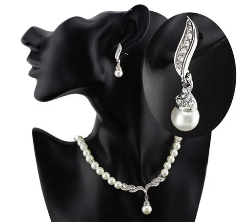 Imitacija biserno ogrlico, obesek, Modni Nakit set dropshipping čar ženske Poroko William Kate Kraljica lepa classic