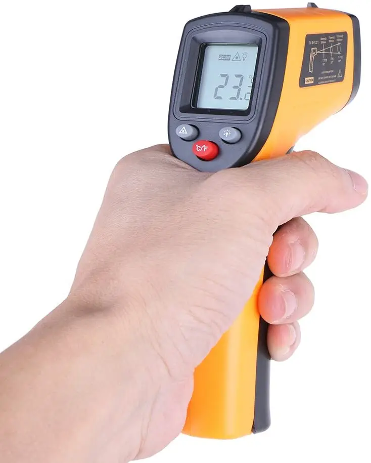 Infrardeči Termometer (Ne za Človeško) Temperatura Pištolo brezkontaktno Digitalni Pyrometer Laserski Termometer-58℉, da 716℉ (od -50 do 380℃)