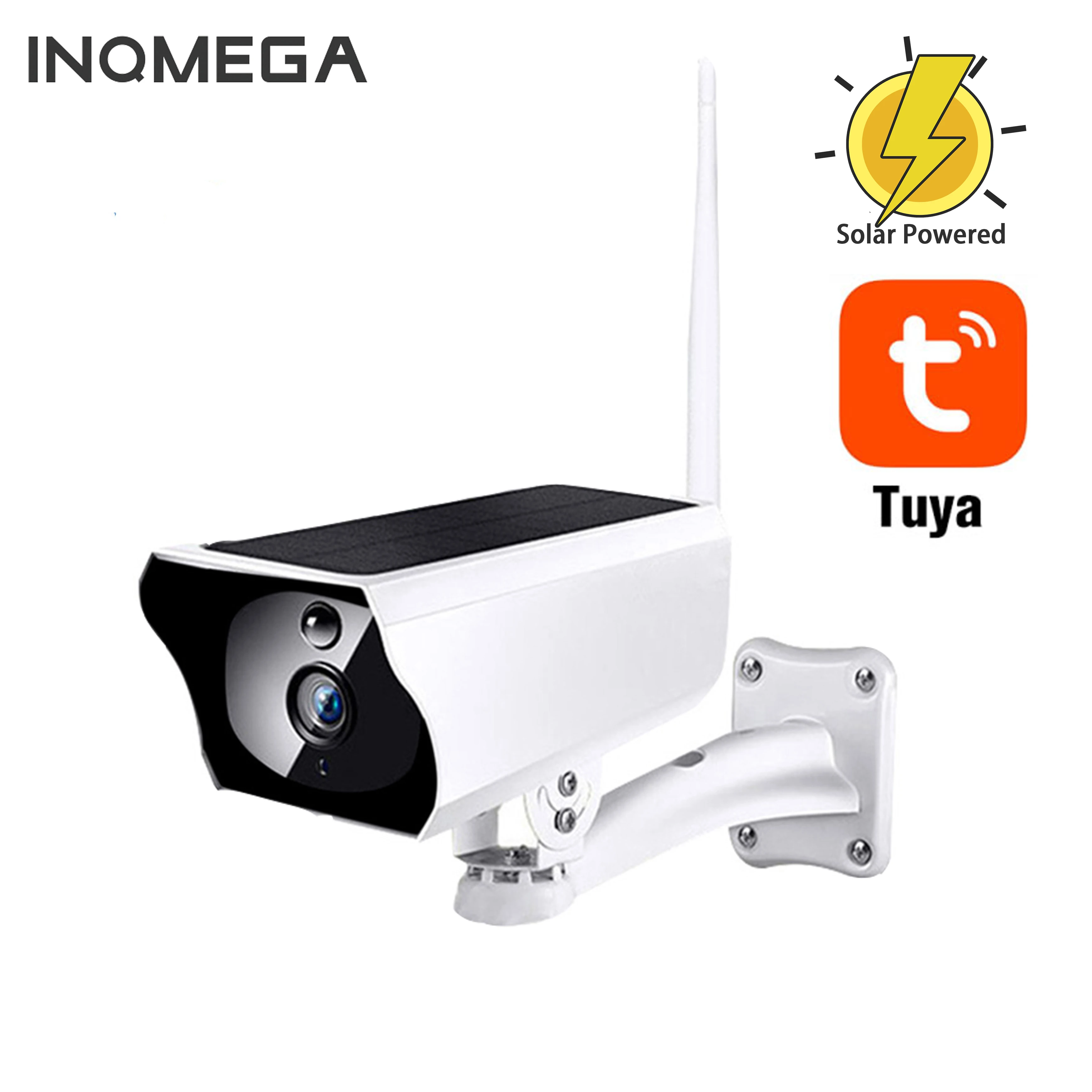 INQMEGA TUYA 1080P HD Prostem IP65 Polnjenje Baterije Brezžična Varnost nadzorna Kamera PIR SMART Solar Powered WiFi IP Kamera