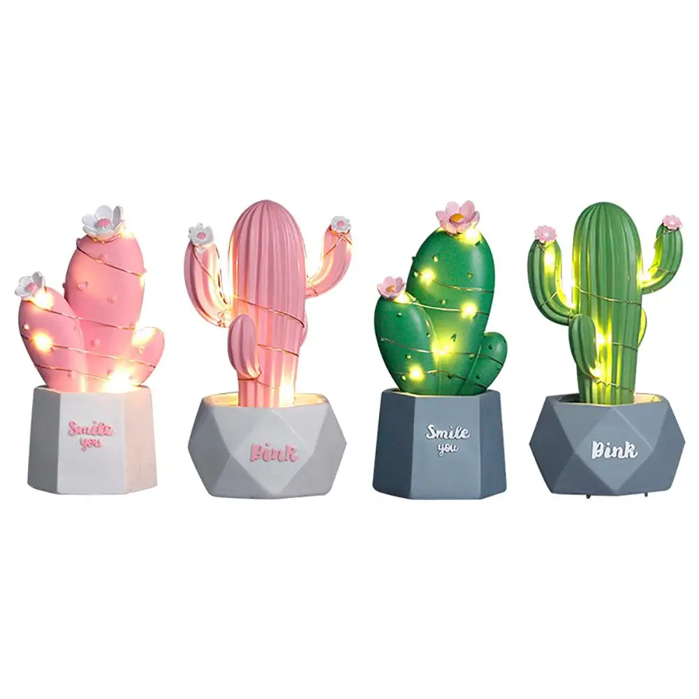 Ins Kaktus LED namizne Svetilke Sanje Star Lučka Mala Nočna Lučka Spalnica Dekoracijo Namizno Svetilko Otrok Darilo