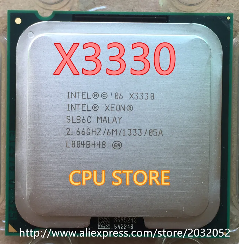 Intel Xeon X3330 Quad Core 2.66 GHz LGA 775 95W 6M Cache CPU Strežnika scrattered kos (delovni Brezplačna Dostava)