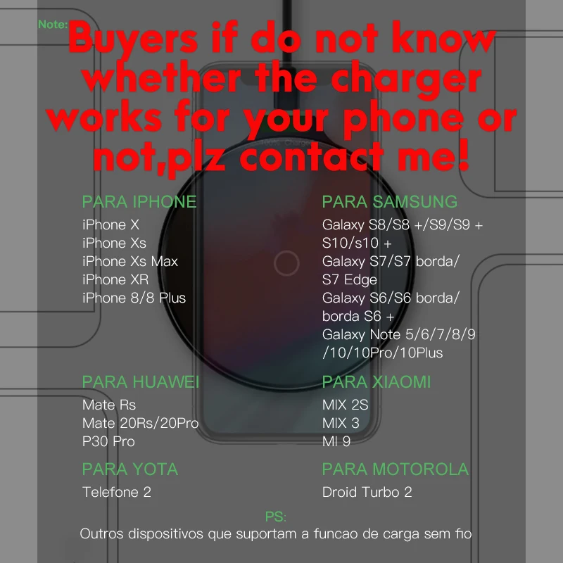 IONCT 10W Qi brezžični polnilnik za iPhone X XR XS 11 telefon wirless Polnjenje za Samsung XiaoMi Huawei brezžični polnilnik Hitro pad