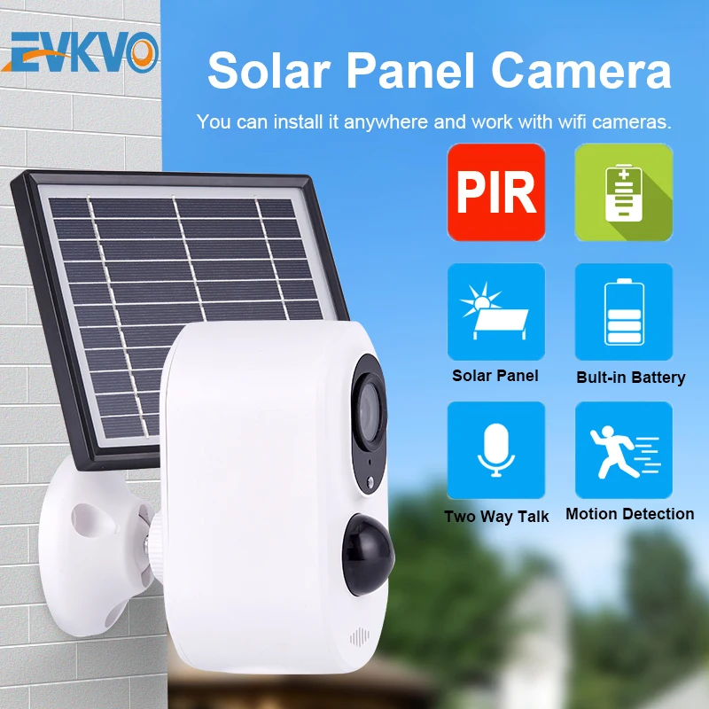 IP Kamera, WiFi Nadzor Mini Fotoaparat s solarnimi Moč Polnjenja Polnilne Baterije, Zunanja Notranja Varnost CCTV Kamere