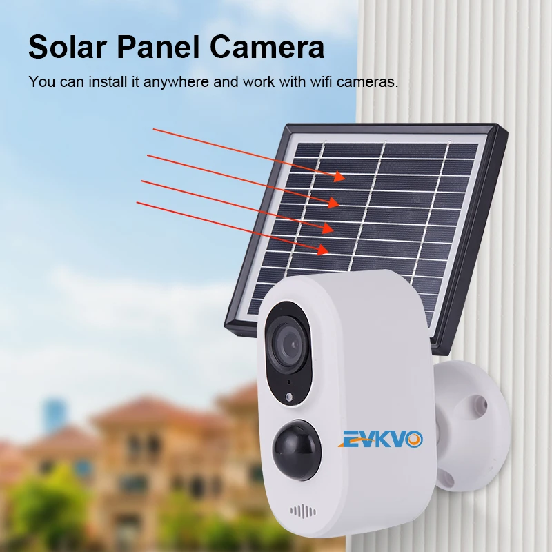 IP Kamera, WiFi Nadzor Mini Fotoaparat s solarnimi Moč Polnjenja Polnilne Baterije, Zunanja Notranja Varnost CCTV Kamere