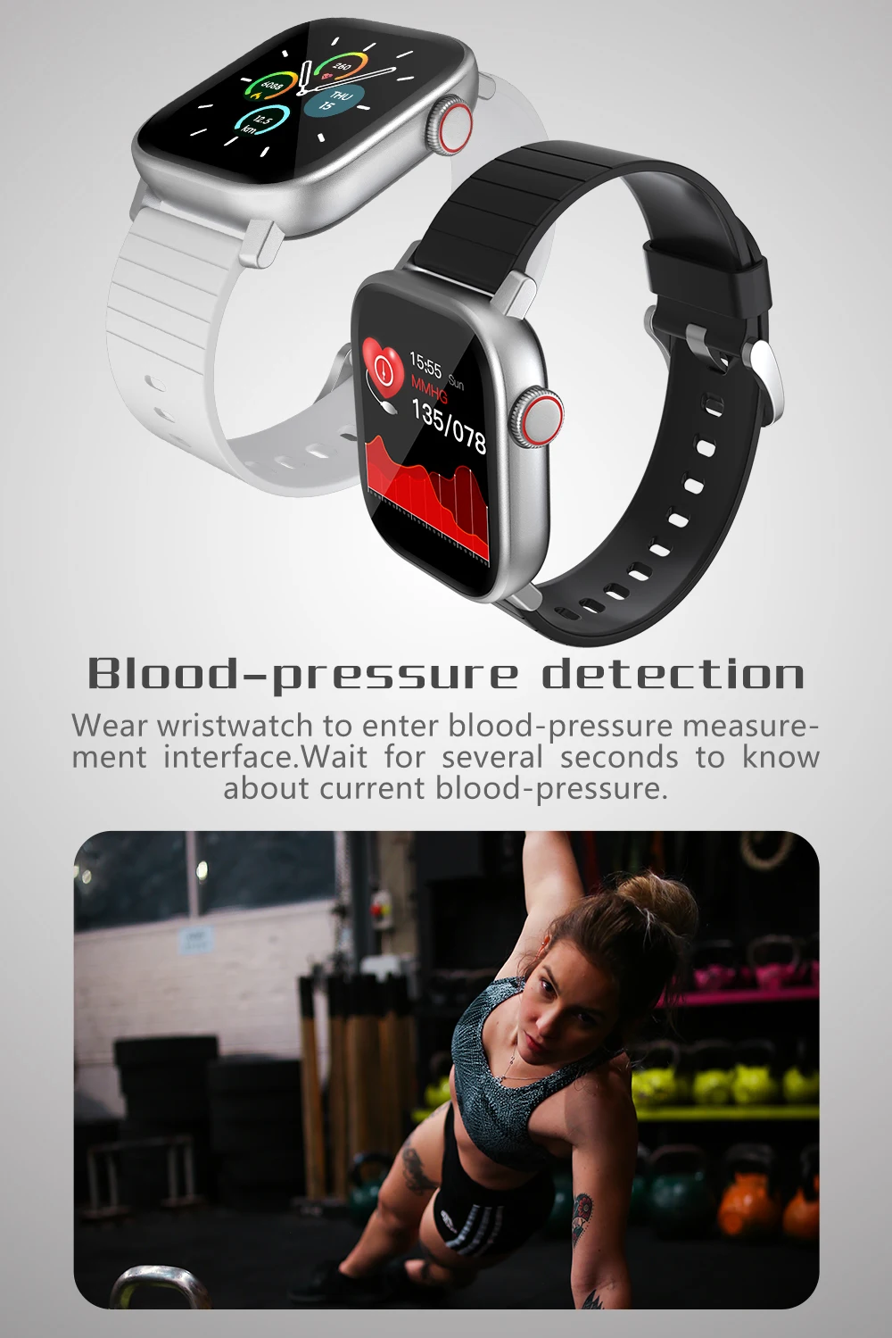 IP68 Vodotesen Pametno Gledati Moške Poln na Dotik Fitnes Tracker Krvni Tlak Pametna Ura Ženske GTS Smartwatch Za Xiaomi