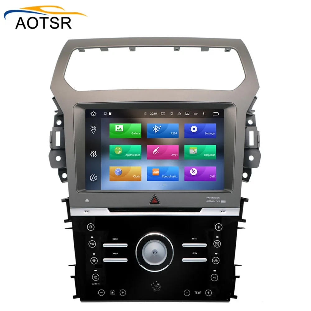 IPS Zaslon Android 8.0 4+32 G Avto multimedijski predvajalnik dvd-jev vodja enote Za Ford Explorer 2011 - 2016 GPS Navigacija radio, auto stereo