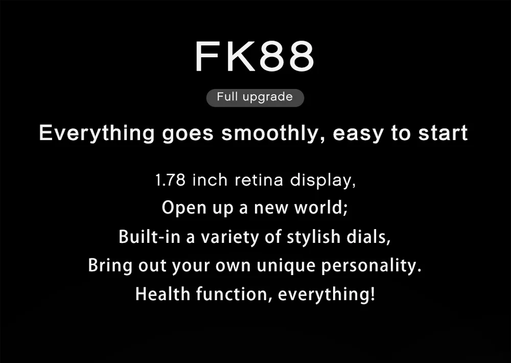 Iwo FK88 Pametno Gledati Klic Smartwatch 2021 Moških 1.78 Palčni GPS-Položaj Bluetooth Srčnega utripa pk FK78 HW12 X6 W26 W34 W46