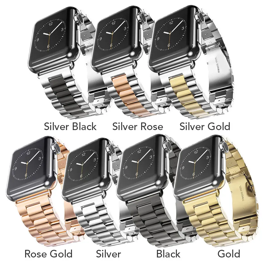 Iz nerjavečega Jekla Watch Band Za Apple Watch Serie Serije 5 4 40 mm 44 mm Kovinski Šport Trakov Za Apple Watch 42mm 38 mm Zapestnica