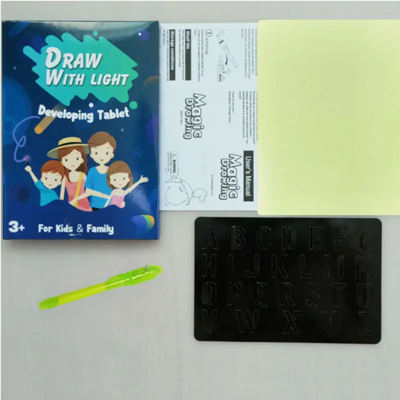 Izobraževalne Igrače Risalno Desko Tablet Grafiti A3, A4, Led Svetlobna Čarobno Raw S Svetlobo-zabavno Otroci Darilo