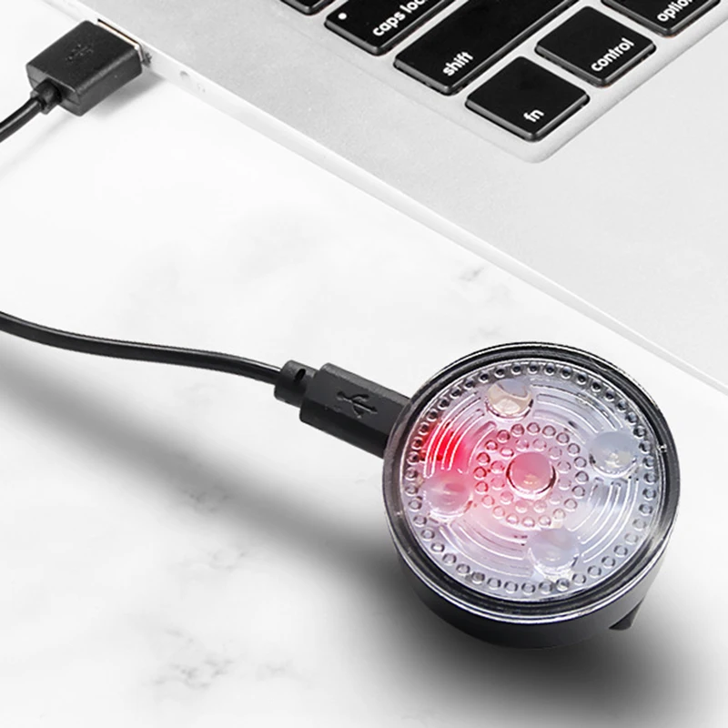 Izposoja Zadnje Luči USB Polnilne IPX5 Nepremočljiva Luč Za MTB Čelada Pack Bag Rep Lučka 6 Model Luč Kolesarske Opreme