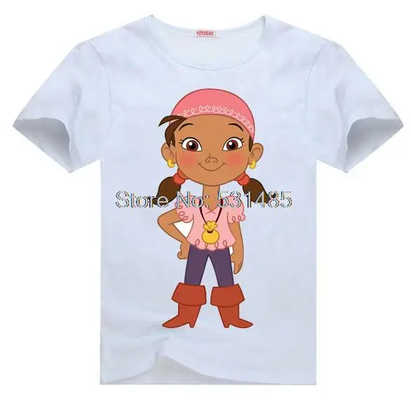 Jake in Neverland Pirat Izzy Tee majica s kratkimi rokavi za malčke otroci otrok, Fant, Dekle majica risanka t-shirt