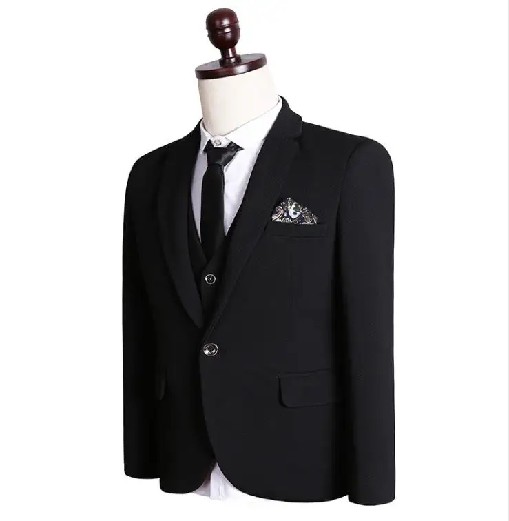 (Jakne+Telovnik+Hlače)2019 New Visoke Kakovosti En Gumb Black Priložnostne Obleko Moških,Jopič Poročno Obleko Za Moške Kopalke Homme mensuit