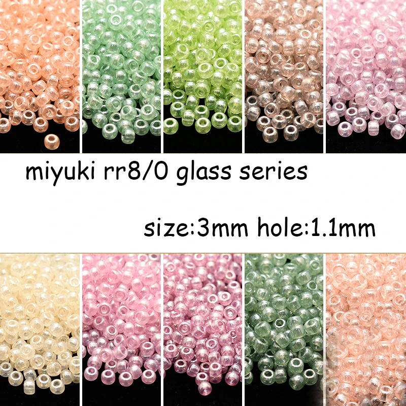 Japonska 8/0 Krog Kroglice Miyuki, Uvožene 3 mm Semena Kroglice 14-Barvno Steklo Barva Serija 13G Pack