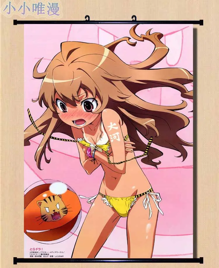 Japonski Dekorativne Slike Anime TIGERxDRAGON! seksi dekle Taiga Aisaka & Sumire Kano Doma Dekor Steno, se Pomaknite Plakat