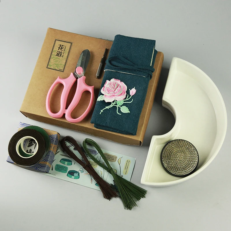 Japonski ikebana Cvetlični Aranžma cvetlični orodje kompleti za začetnike cvetličarna kenzan set komplet