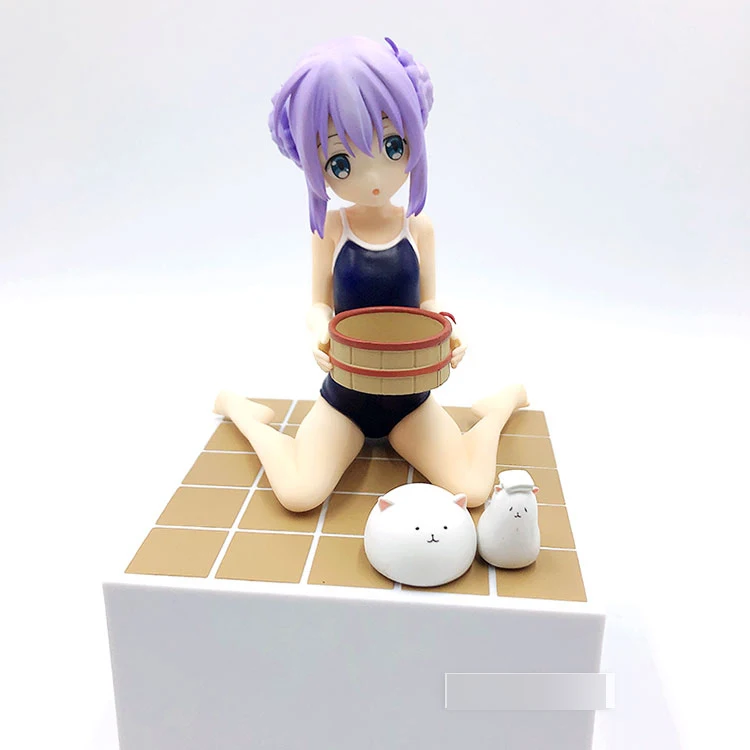 Japonski original anime slika Kafuu Chino Bi radi, da pridejo do zajec danes ukrep slika zbirateljske model igrače