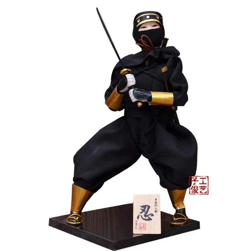 Japonski Samuraj Ninja Lutke Model Družine Ornament Soba Umestitev Praznično Darilo za Fanta Japonski Samuraj Smolo Lutka, Lutka Humanoid