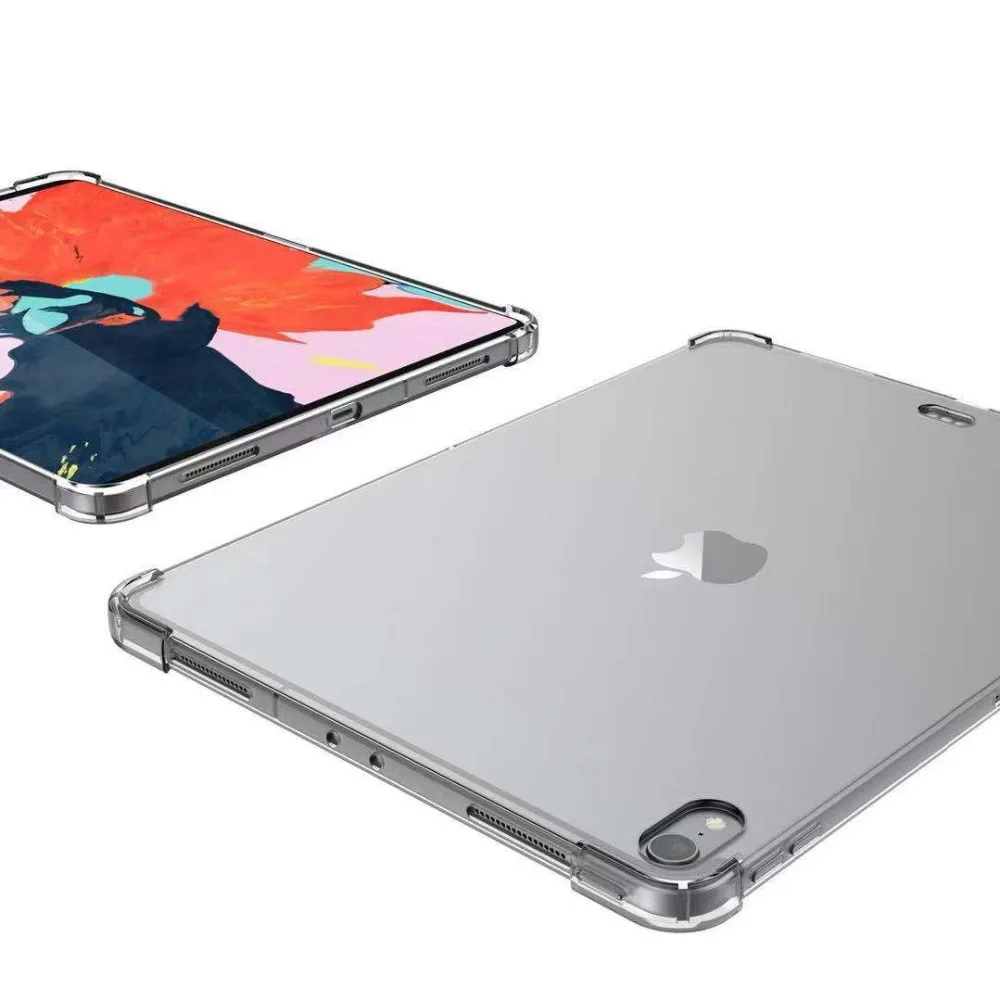 Jasno, Pregledno Silikon TPU Ohišje Za iPad Pro 11 Inch 2018 Kritje Primera Mehko Slim Nazaj Odbijača Tablet Cover Za iPad Pro 11 inch