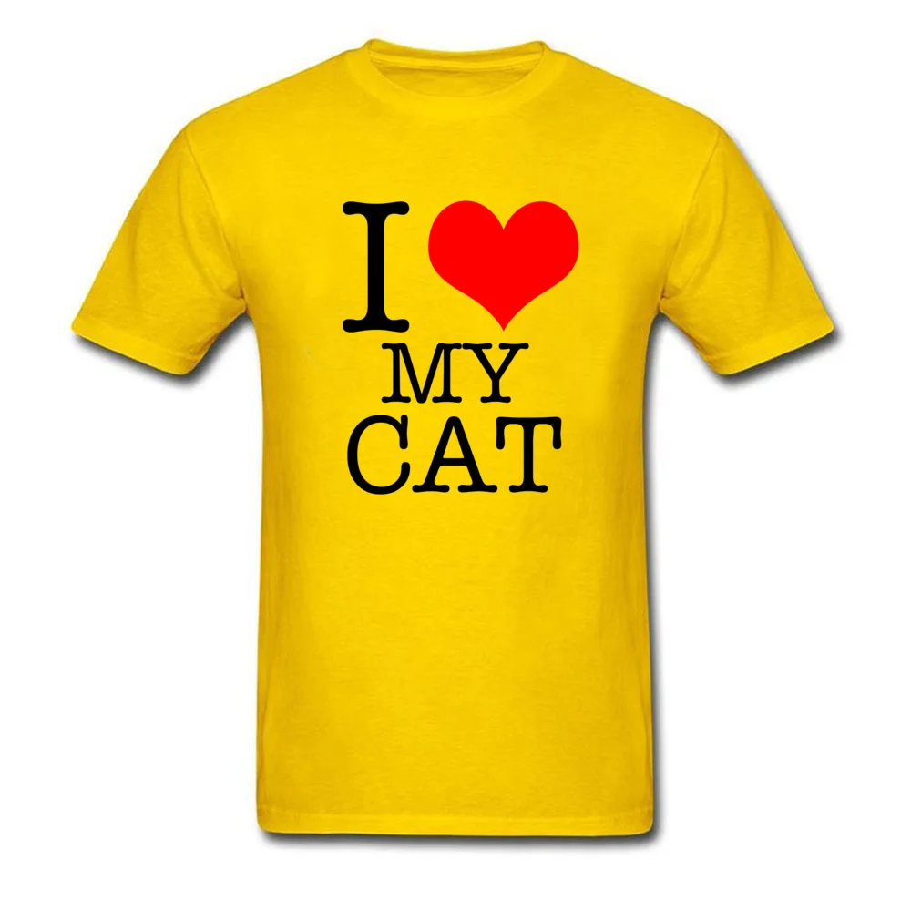 Jaz Ljubezen Moja Mačka Cenejši Črke Natisni T-Shirt za Moške Naravnih Alan Walker Noben Gumb Colorfast T Shirt Poletje Vrhovi Majica