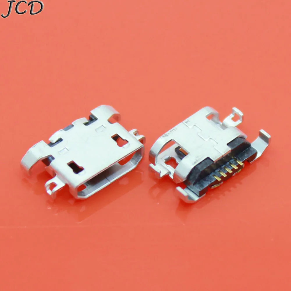 JCD 100 kozarcev Micro USB 5pin težko ploščo 1.28 mm brez stranskih Ravno usta brez curling strani Ženski Konektor Za Mobilni Telefon, Mini USB
