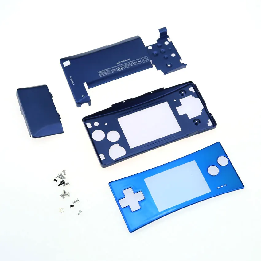 JCD 6 Barve, Kovinsko Ohišje Lupino primeru za Nintendo Gameboy Mikro GBM prednji, zadnji Pokrovček Faceplate nosilca za Baterijo w/ Globina