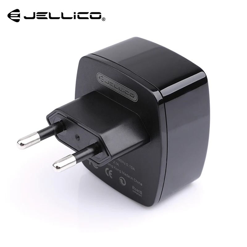 Jellico 5V/2.1 Dual Port EU Plug Mobilni Telefon, Polnilnik, USB Polnilnik Hitro Polnjenje za iPhone X 8 7 Samsung S8 Xiaomi Tablet